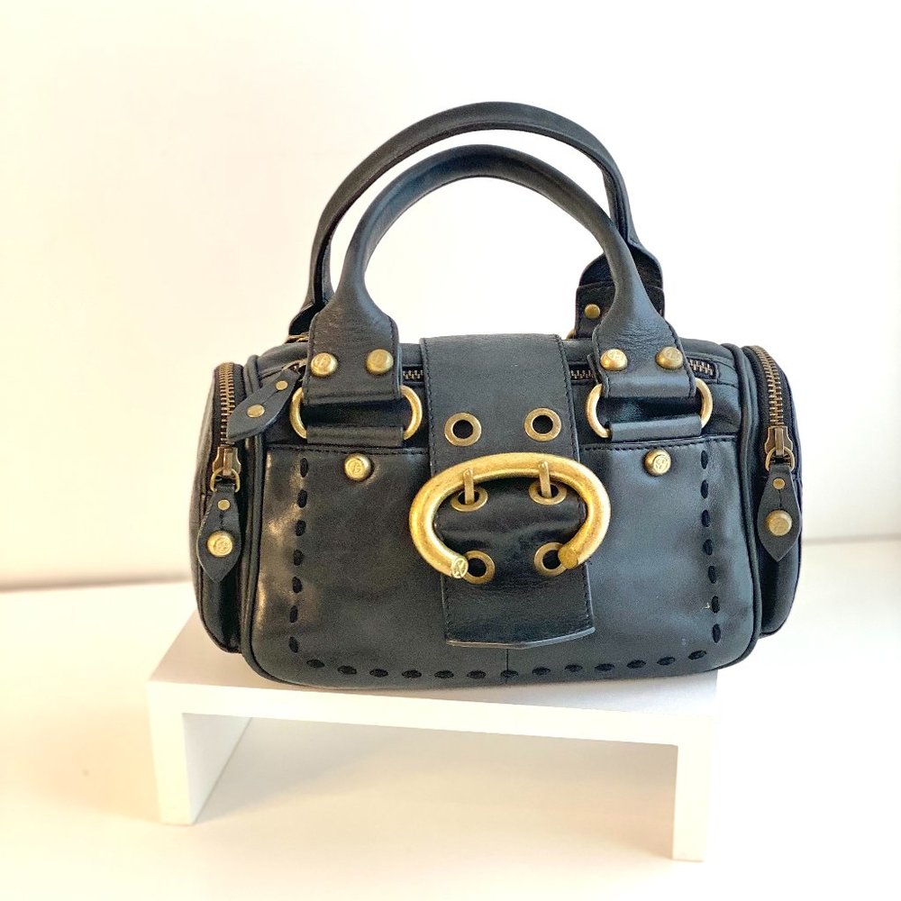 Francesco Biasia Leather Top Handle Small Satchel - Picture 10 of 13